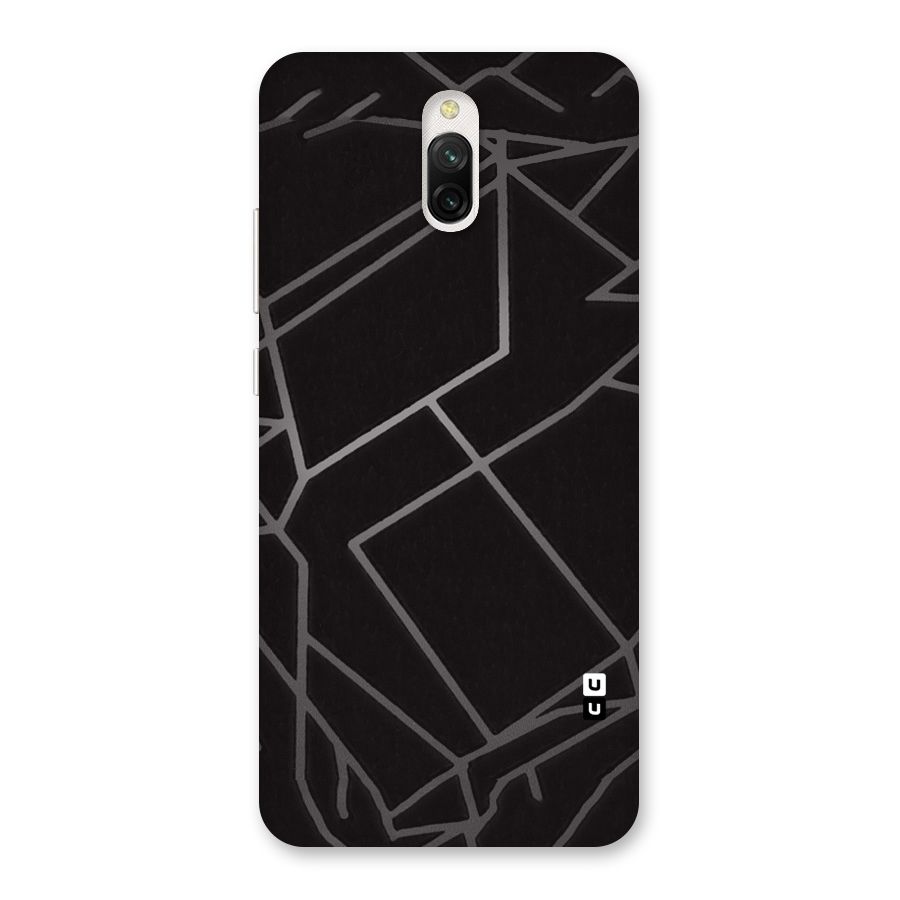 Silver Angle Design Back Case for Redmi 8A Dual