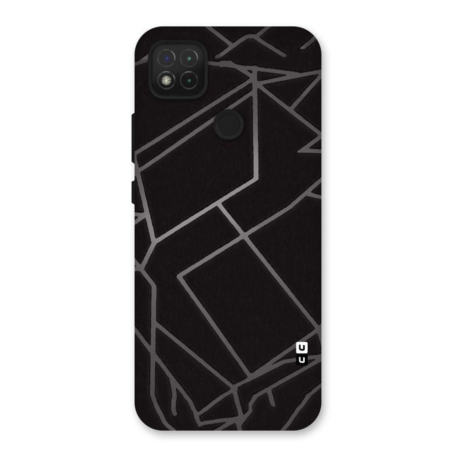 Silver Angle Design Back Case for Redmi 9