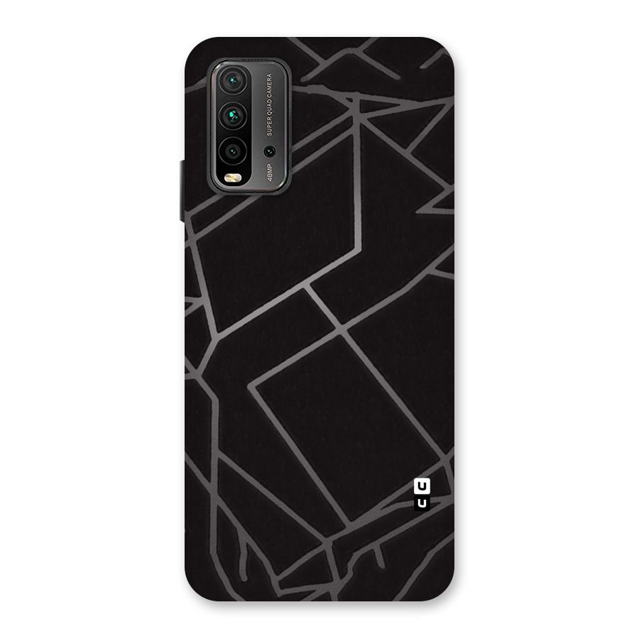 Silver Angle Design Back Case for Redmi 9 Power