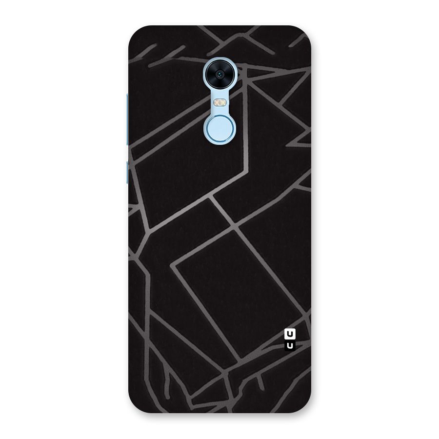 Silver Angle Design Back Case for Redmi Note 5