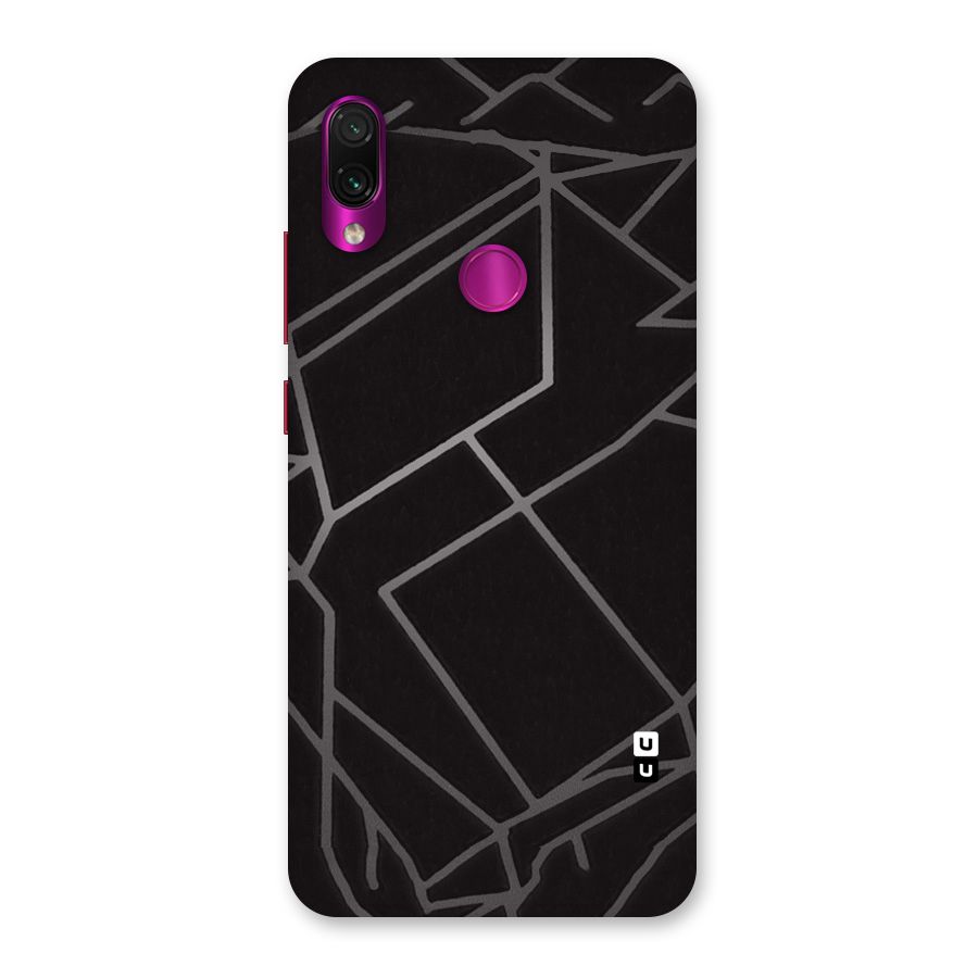 Silver Angle Design Back Case for Redmi Note 7 Pro