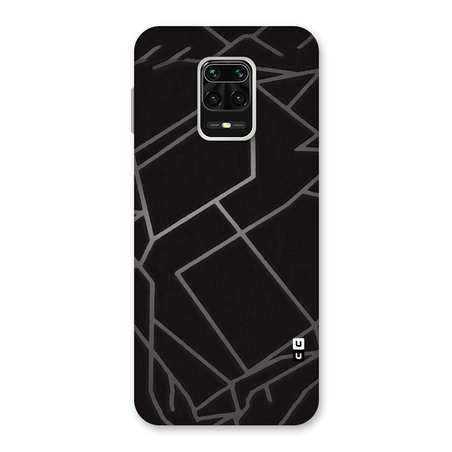 Silver Angle Design Back Case for Redmi Note 9 Pro