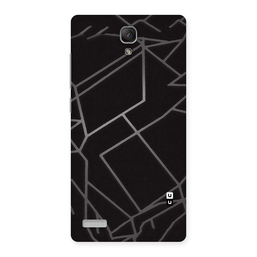 Silver Angle Design Back Case for Redmi Note Prime