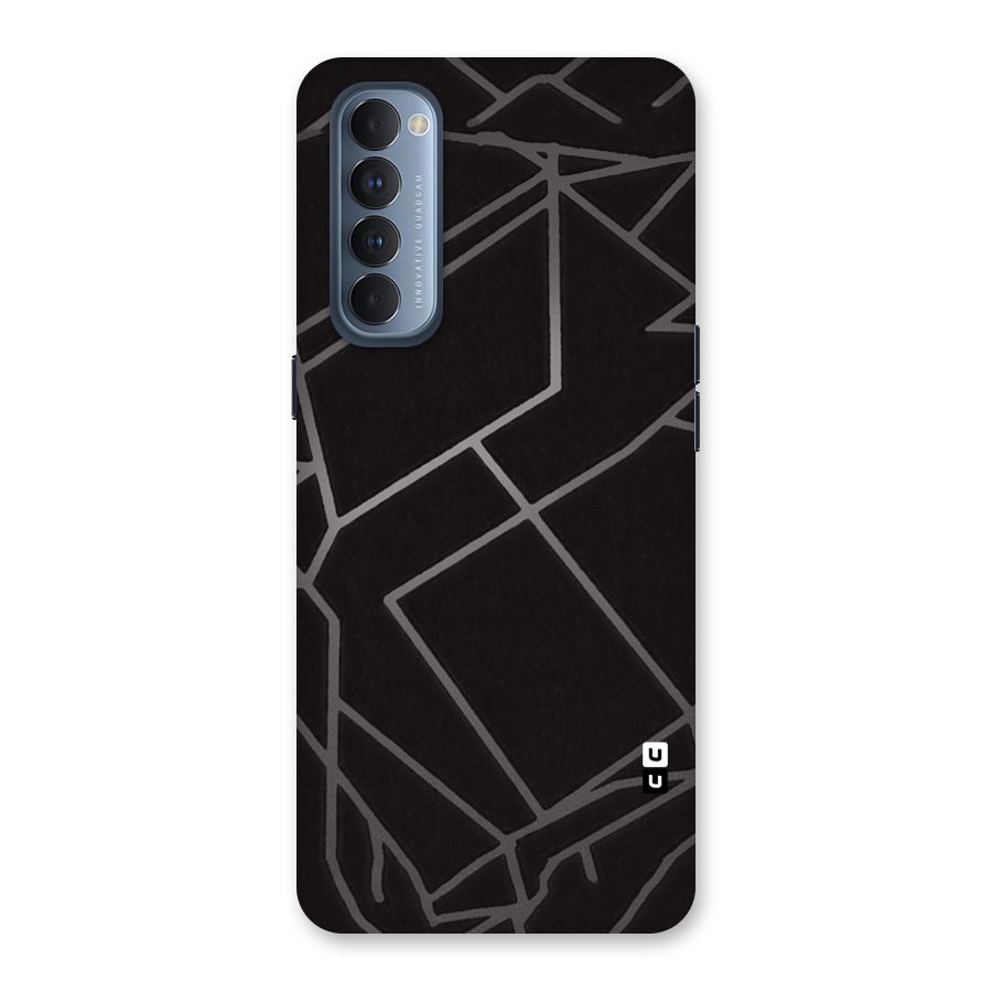 Silver Angle Design Back Case for Reno4 Pro