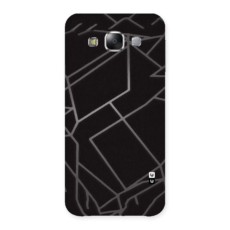 Silver Angle Design Back Case for Samsung Galaxy E5
