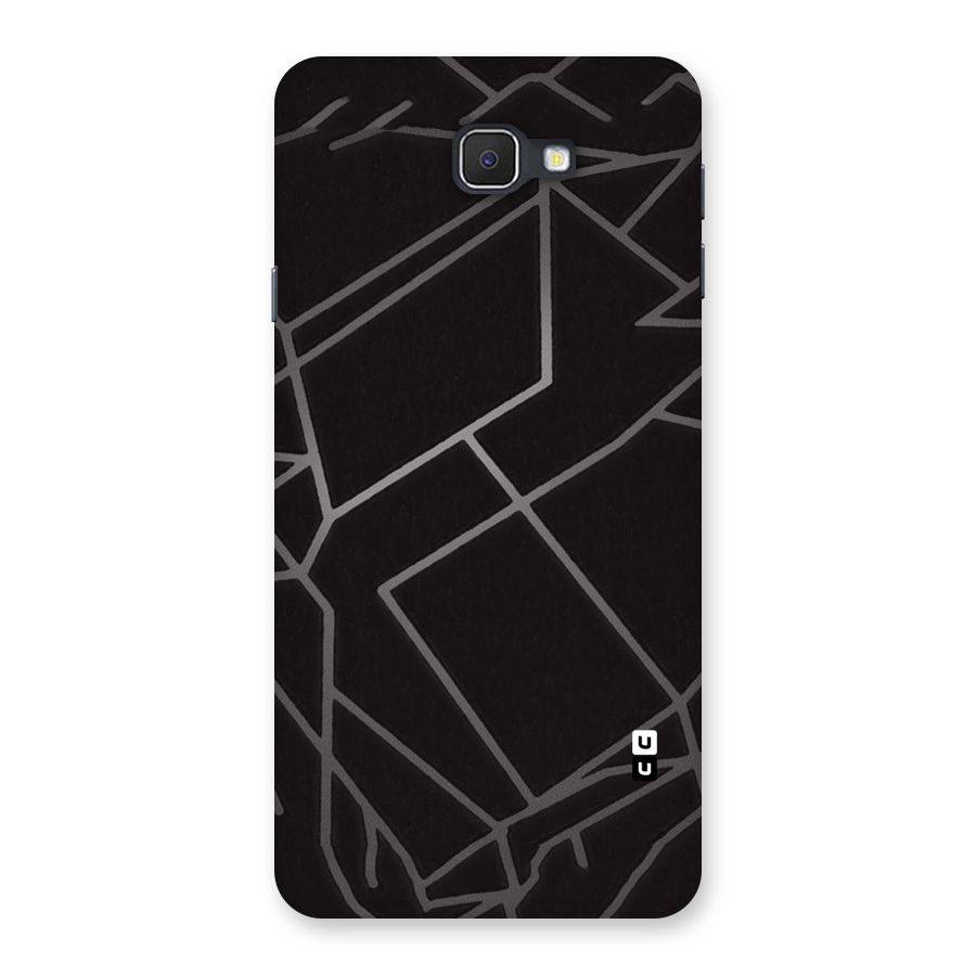 Silver Angle Design Back Case for Samsung Galaxy J7 Prime