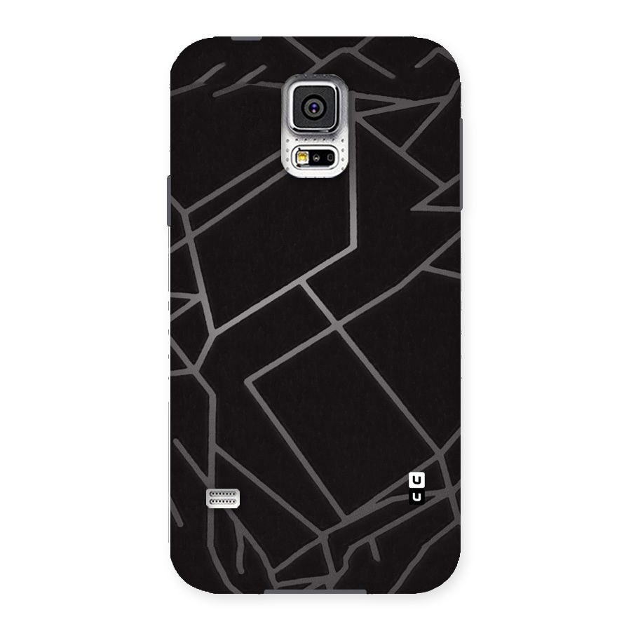 Silver Angle Design Back Case for Samsung Galaxy S5