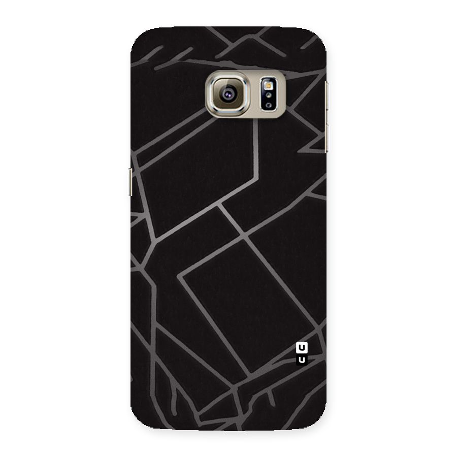 Silver Angle Design Back Case for Samsung Galaxy S6 Edge