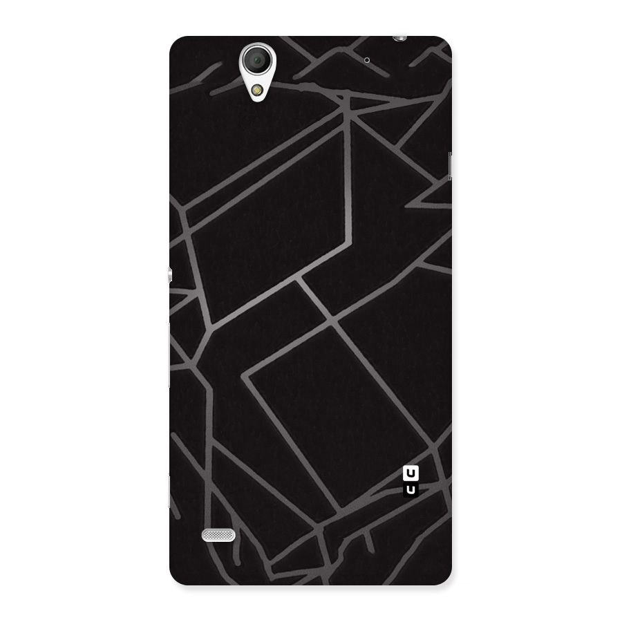 Silver Angle Design Back Case for Sony Xperia C4