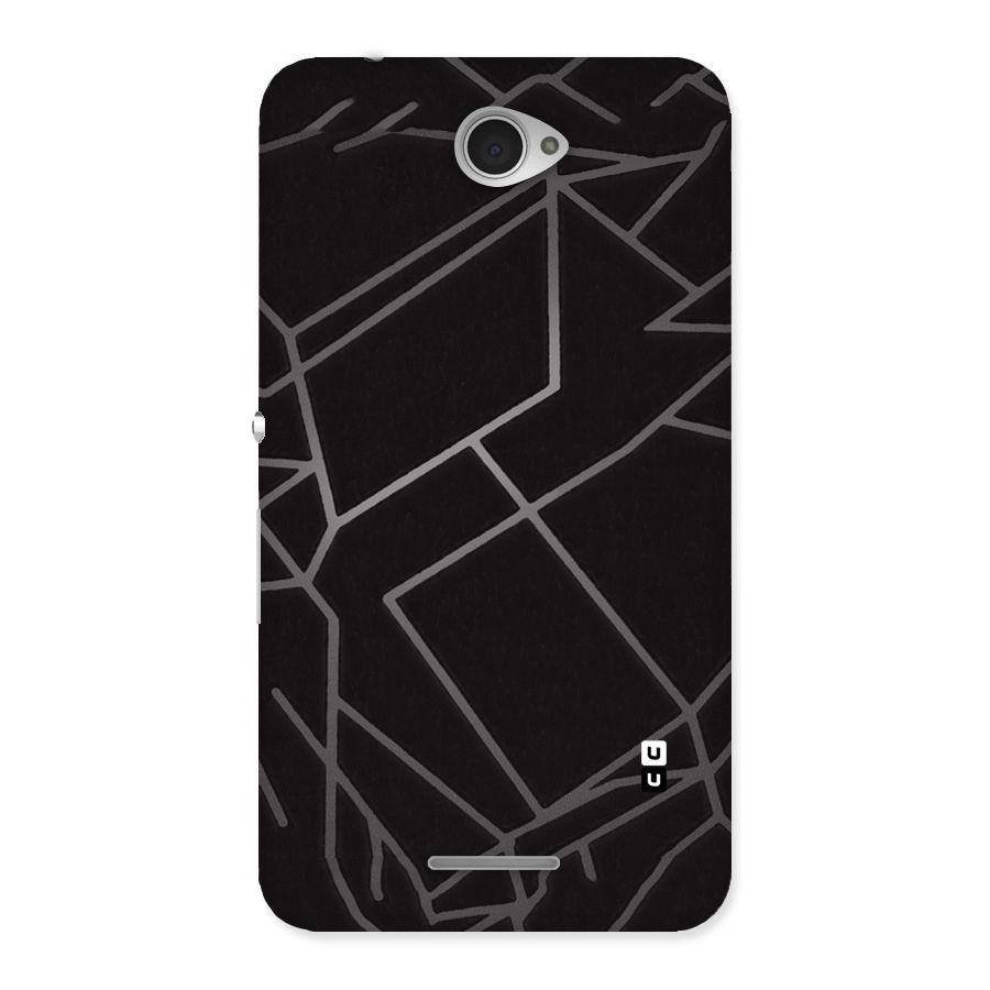 Silver Angle Design Back Case for Sony Xperia E4