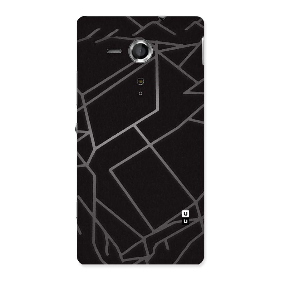 Silver Angle Design Back Case for Sony Xperia SP