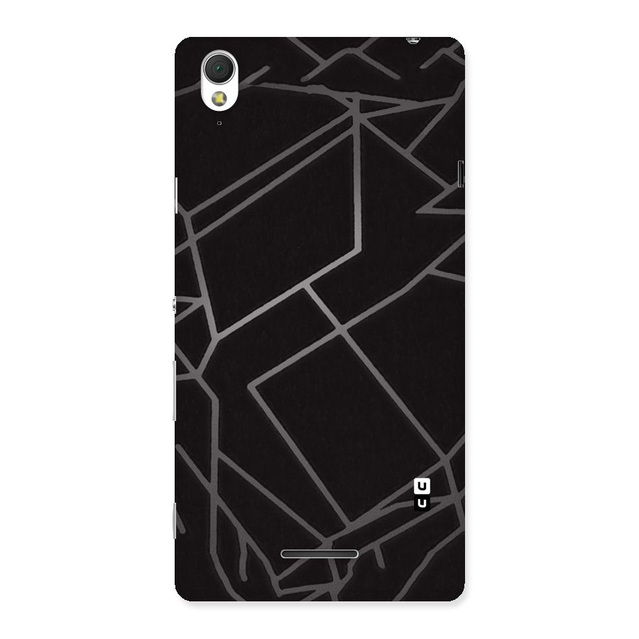 Silver Angle Design Back Case for Sony Xperia T3