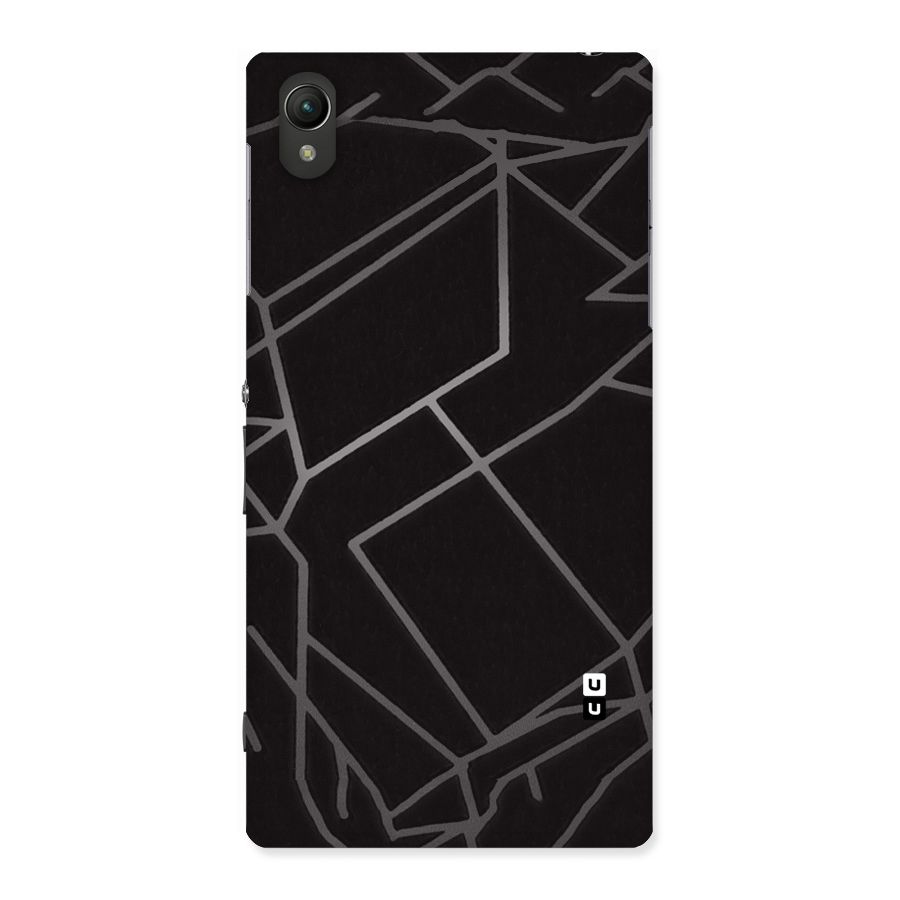 Silver Angle Design Back Case for Sony Xperia Z1