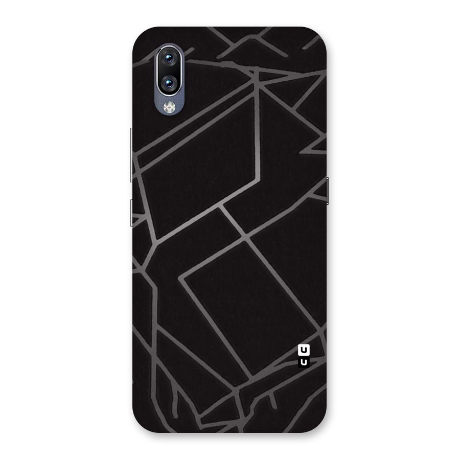 Silver Angle Design Back Case for Vivo NEX