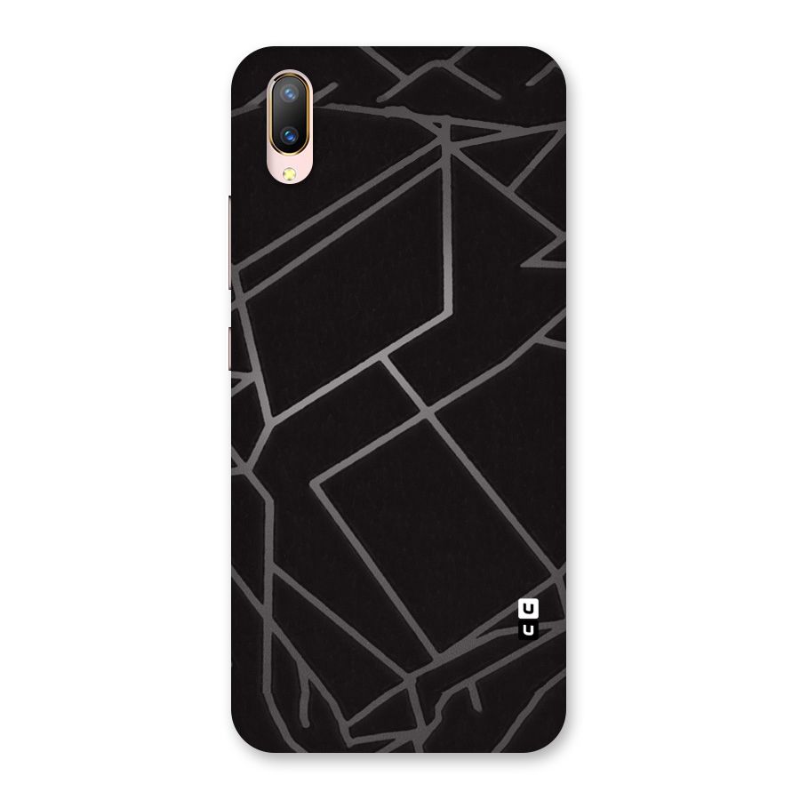 Silver Angle Design Back Case for Vivo V11 Pro