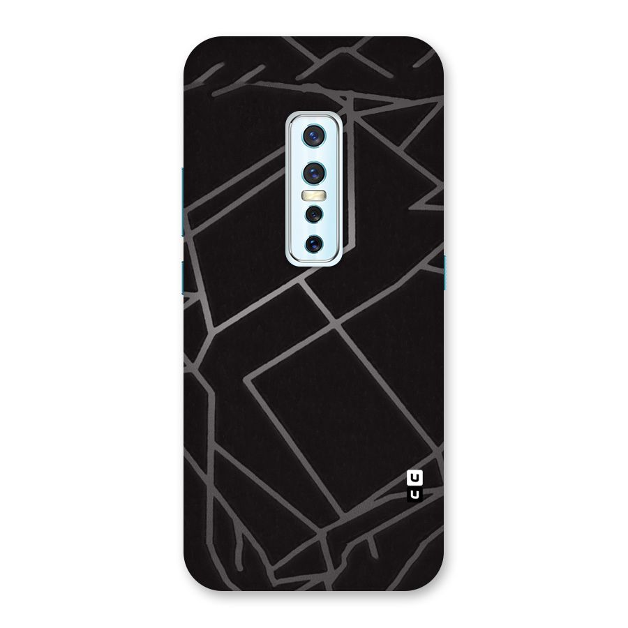 Silver Angle Design Back Case for Vivo V17 Pro
