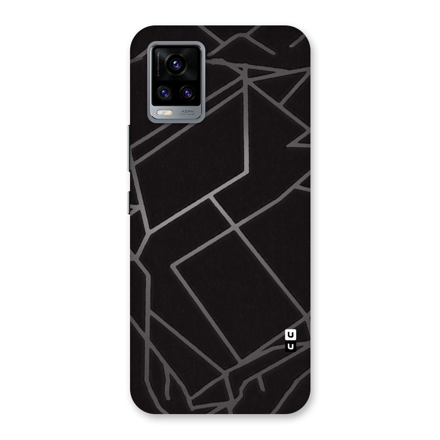 Silver Angle Design Back Case for Vivo V20