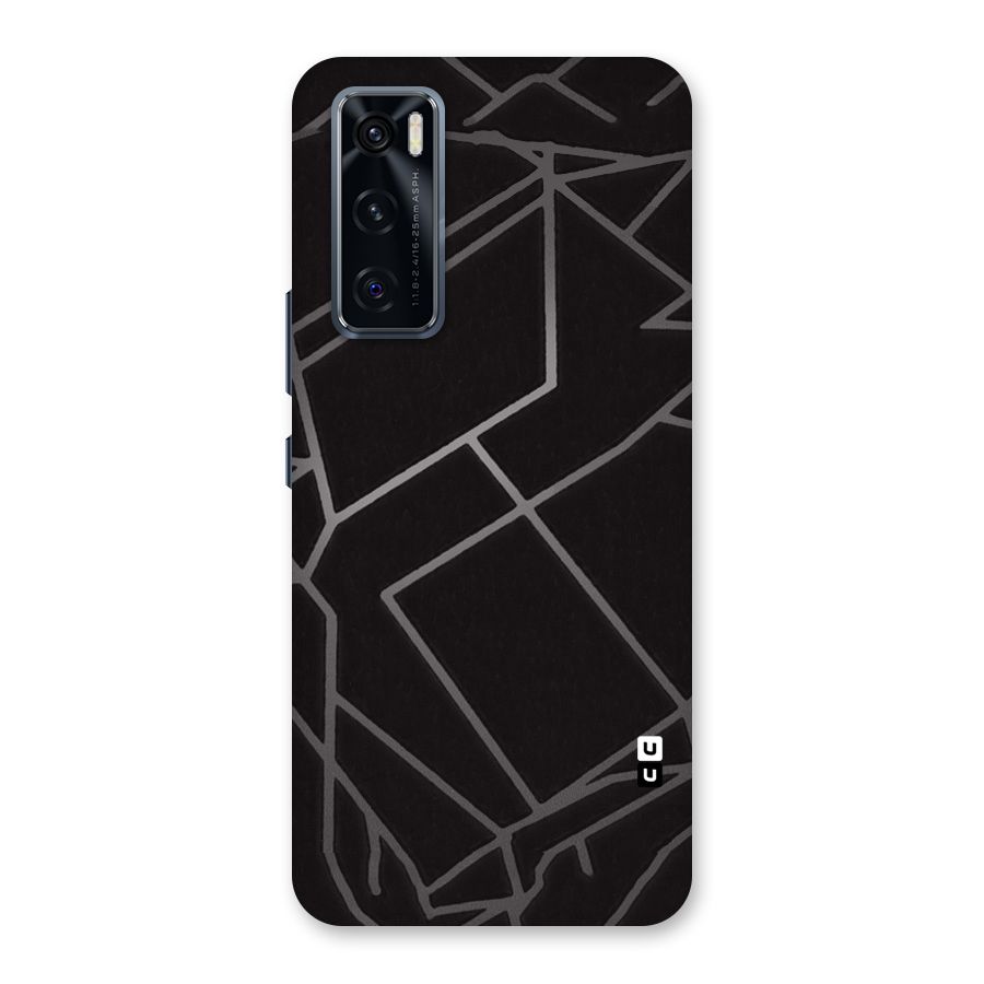 Silver Angle Design Back Case for Vivo V20 SE