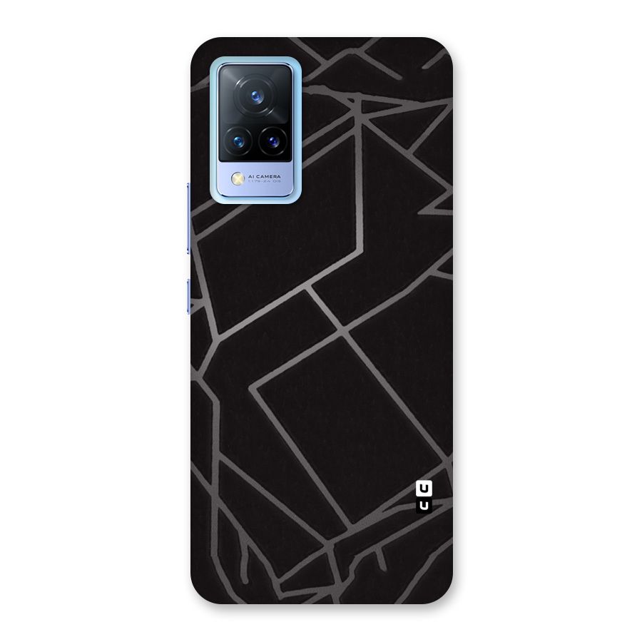 Silver Angle Design Back Case for Vivo V21 5G