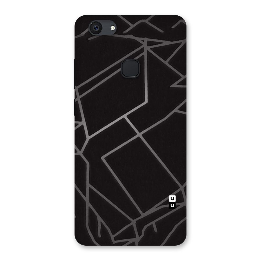 Silver Angle Design Back Case for Vivo V7 Plus
