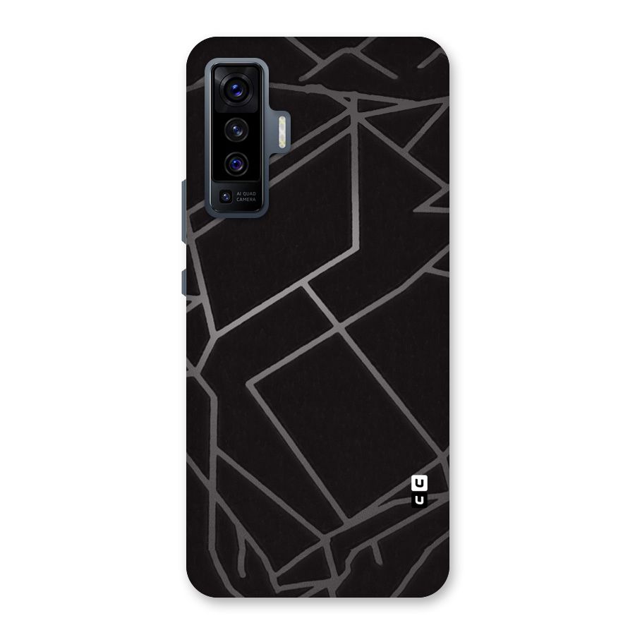 Silver Angle Design Back Case for Vivo X50