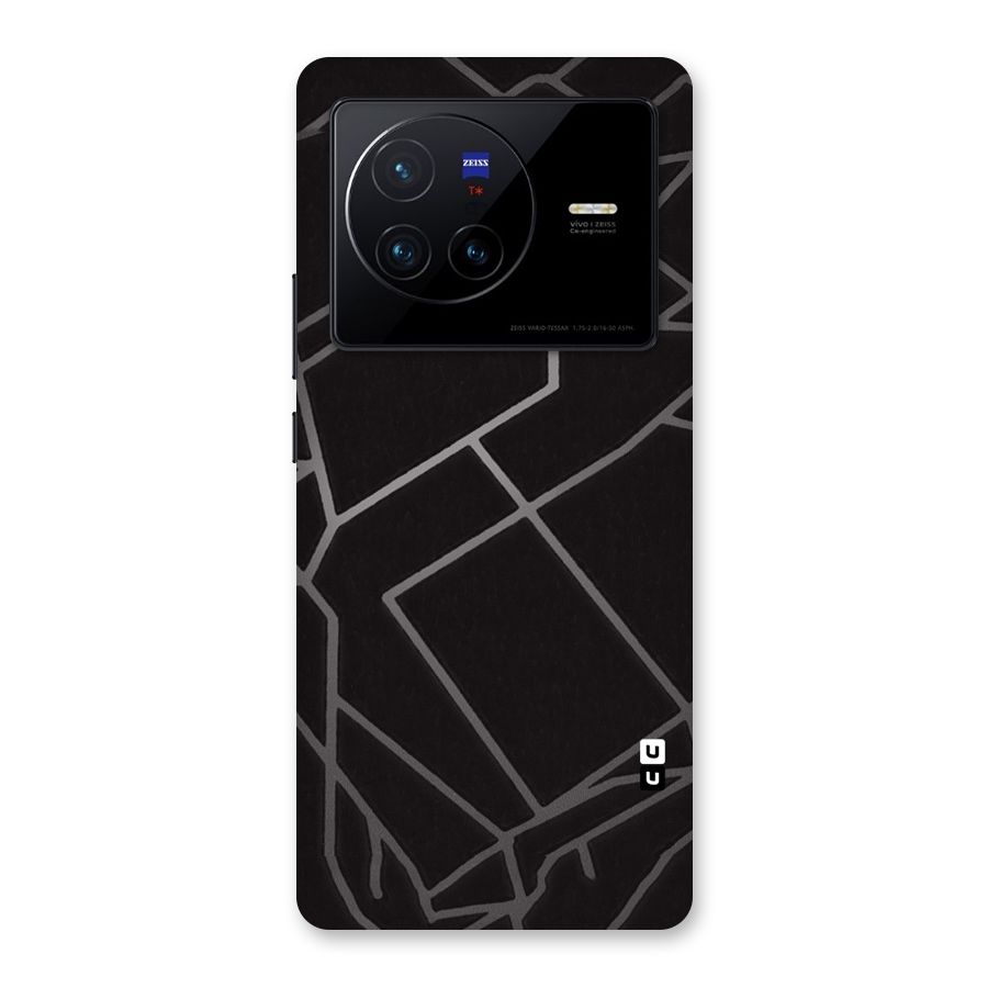Silver Angle Design Back Case for Vivo X80