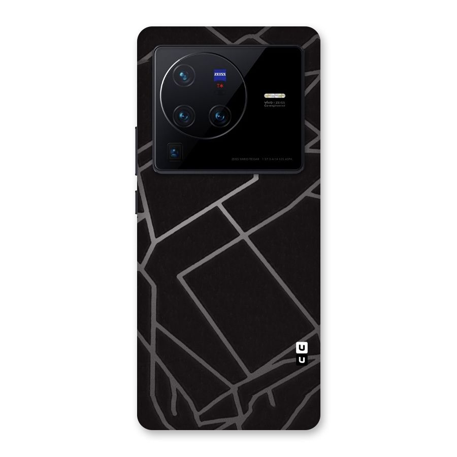 Silver Angle Design Back Case for Vivo X80 Pro