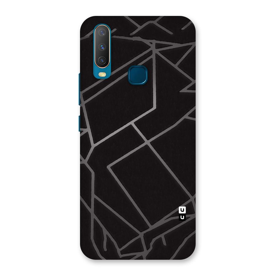 Silver Angle Design Back Case for Vivo Y15