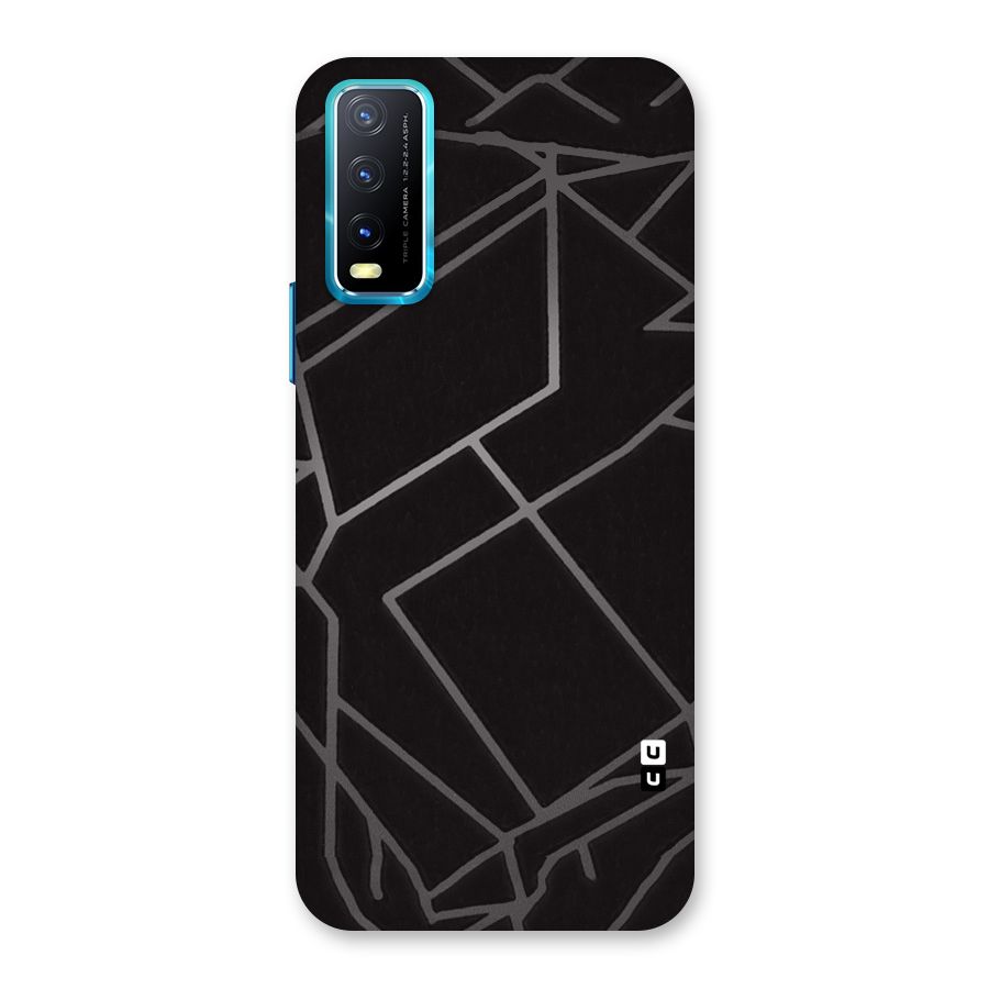 Silver Angle Design Back Case for Vivo Y20