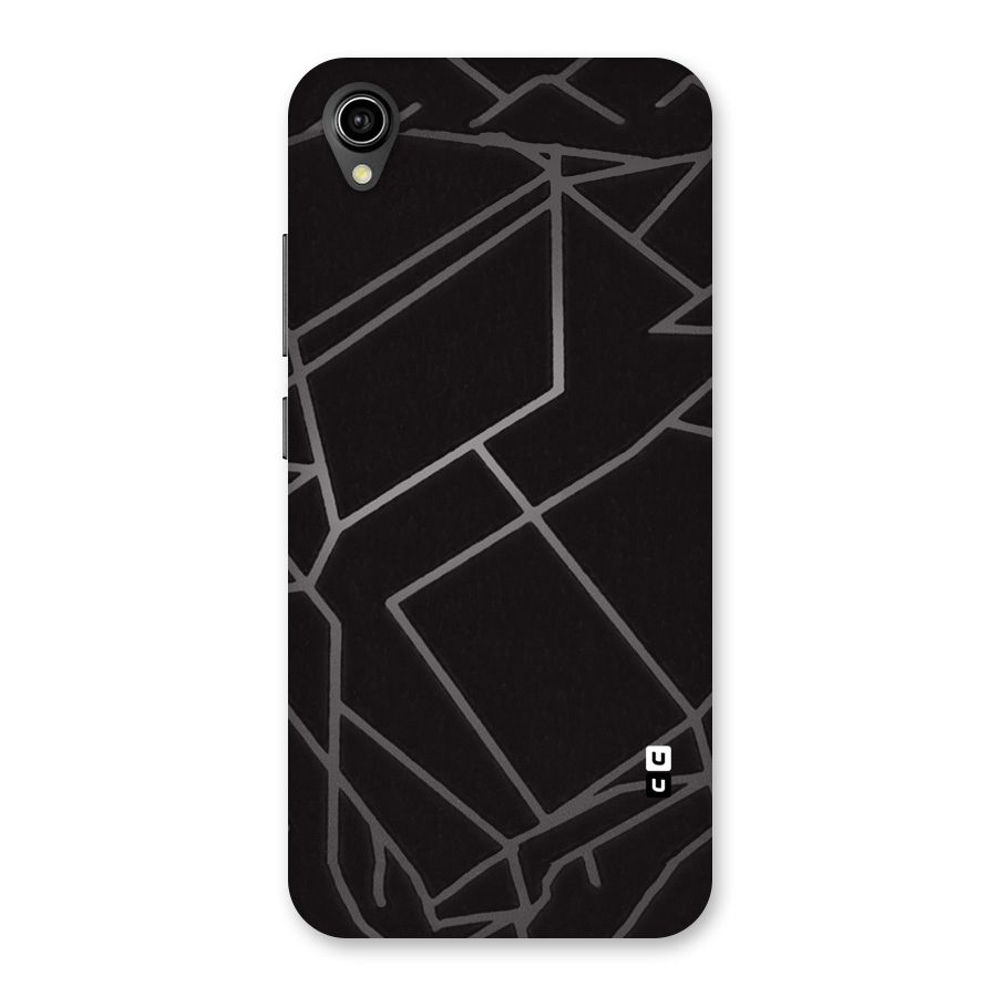 Silver Angle Design Back Case for Vivo Y90