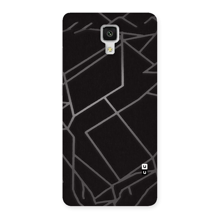 Silver Angle Design Back Case for Xiaomi Mi 4
