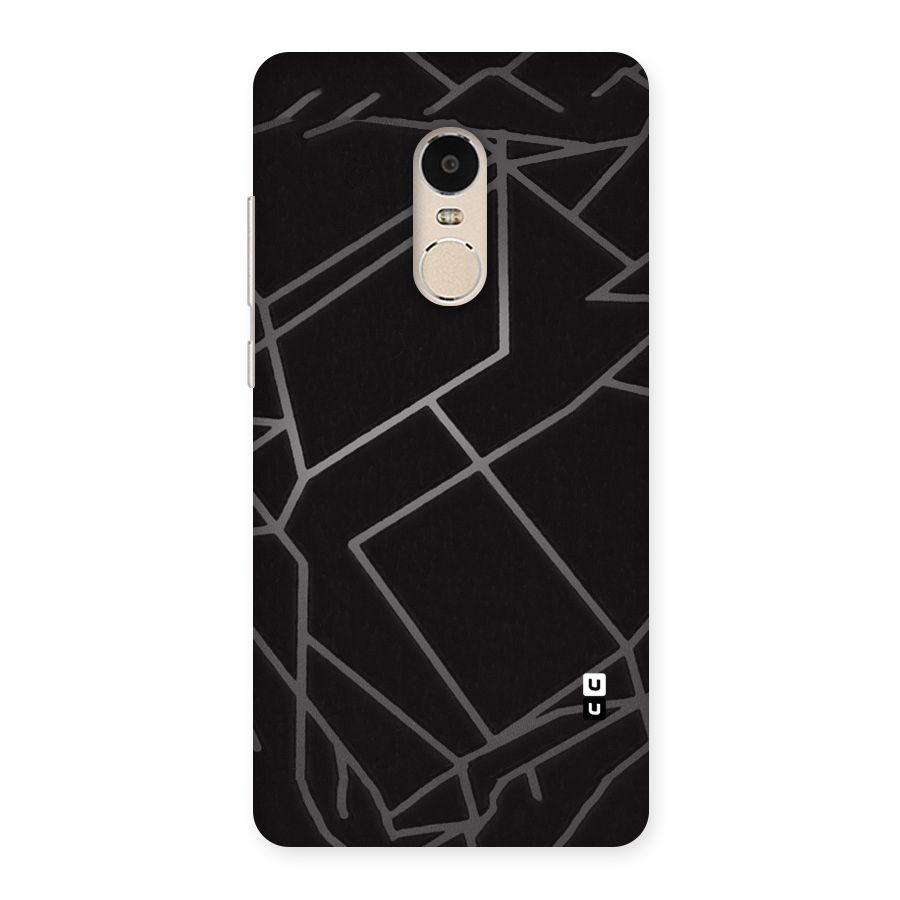 Silver Angle Design Back Case for Xiaomi Redmi Note 4