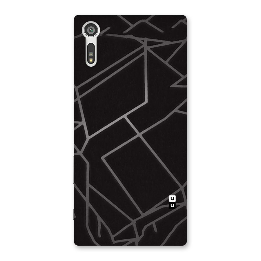 Silver Angle Design Back Case for Xperia XZ