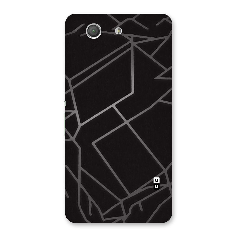 Silver Angle Design Back Case for Xperia Z3 Compact