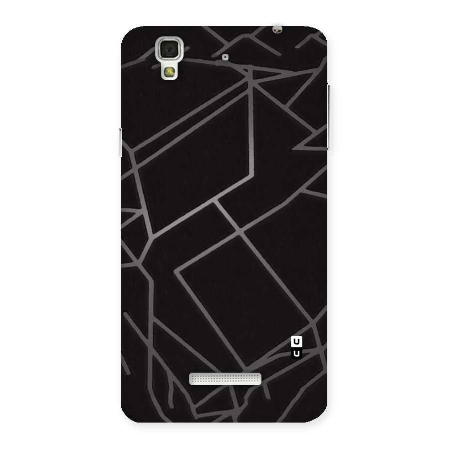 Silver Angle Design Back Case for YU Yureka Plus