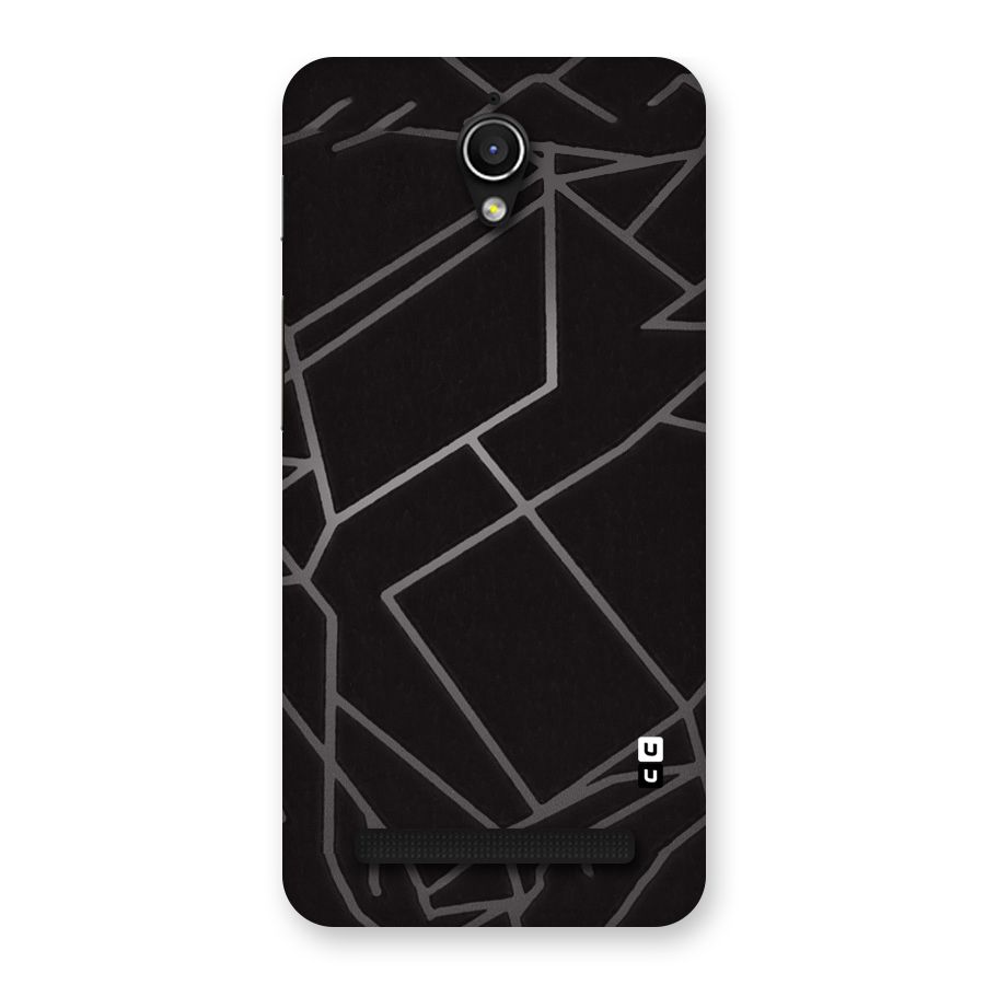 Silver Angle Design Back Case for Zenfone Go
