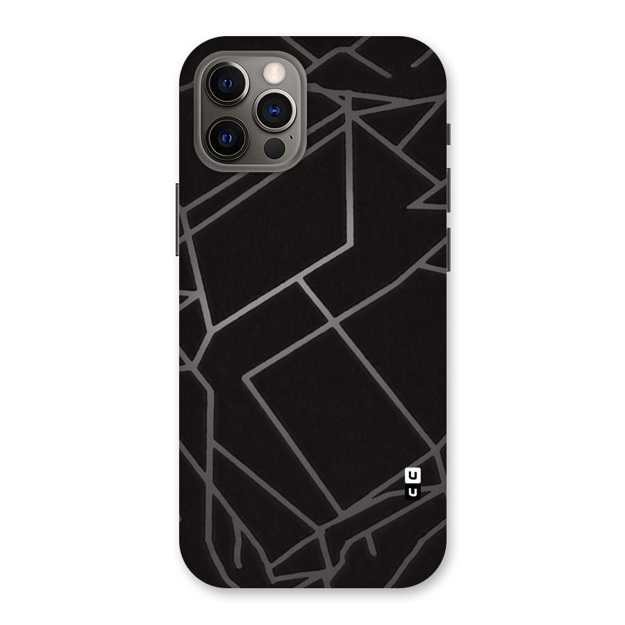 Silver Angle Design Back Case for iPhone 12 Pro