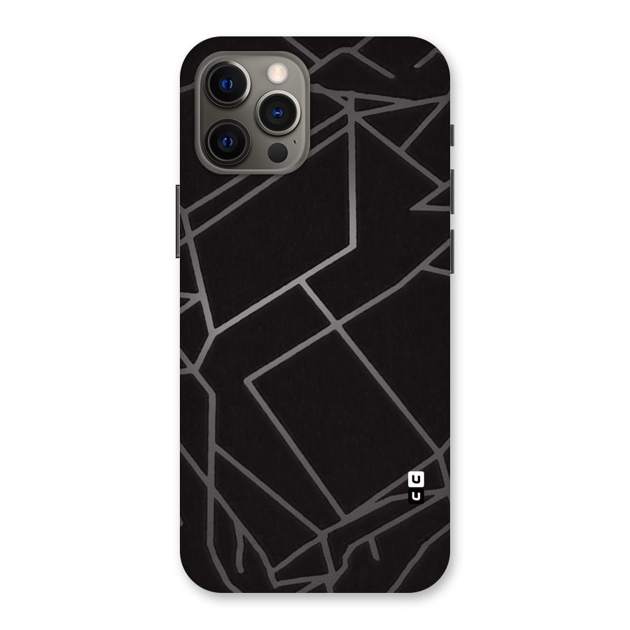 Silver Angle Design Back Case for iPhone 12 Pro Max