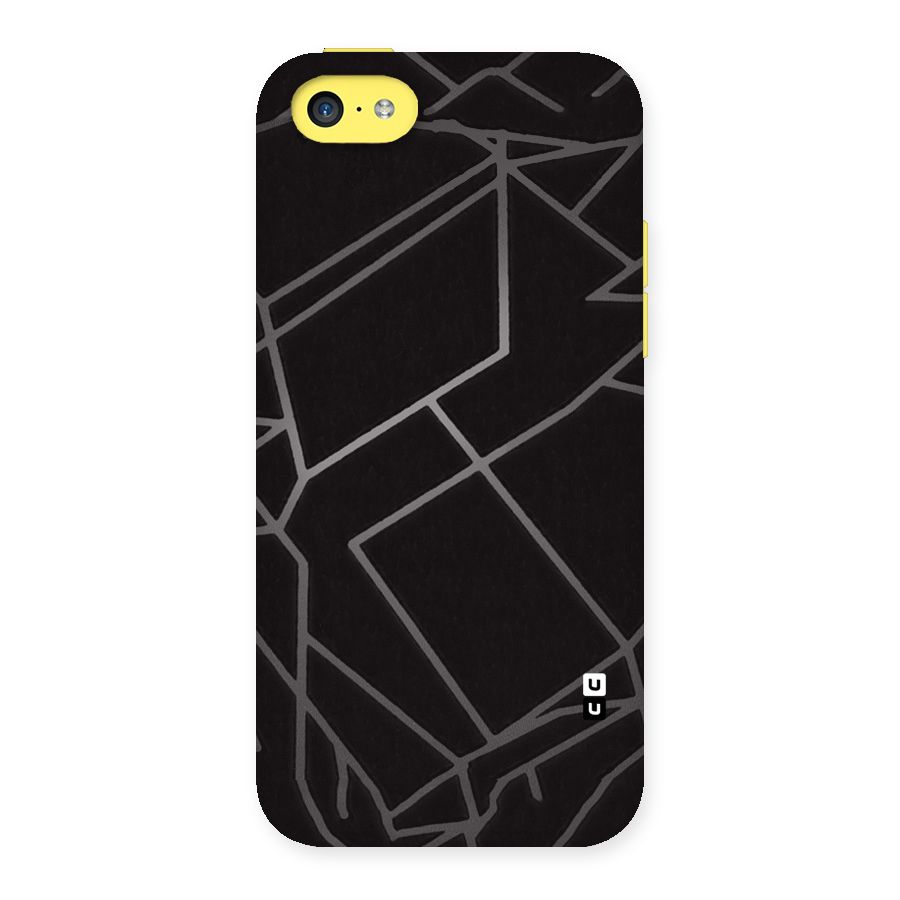 Silver Angle Design Back Case for iPhone 5C
