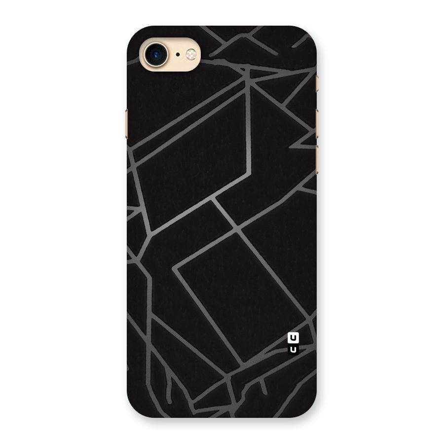 Silver Angle Design Back Case for iPhone 7