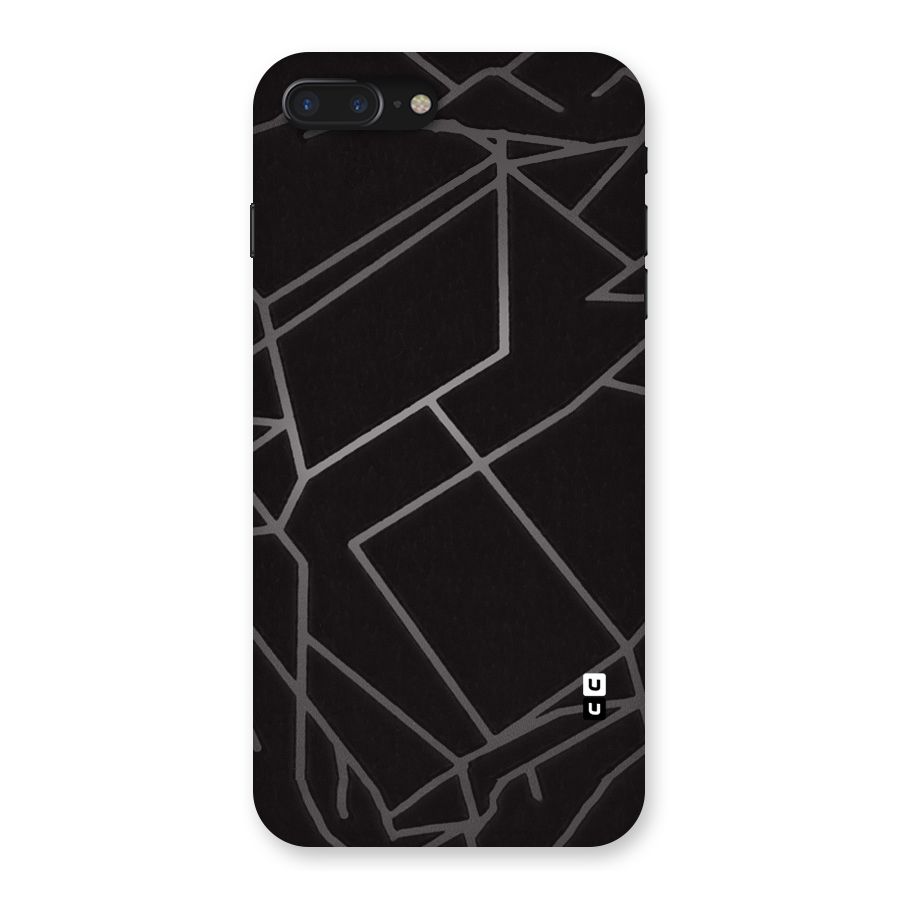 Silver Angle Design Back Case for iPhone 7 Plus