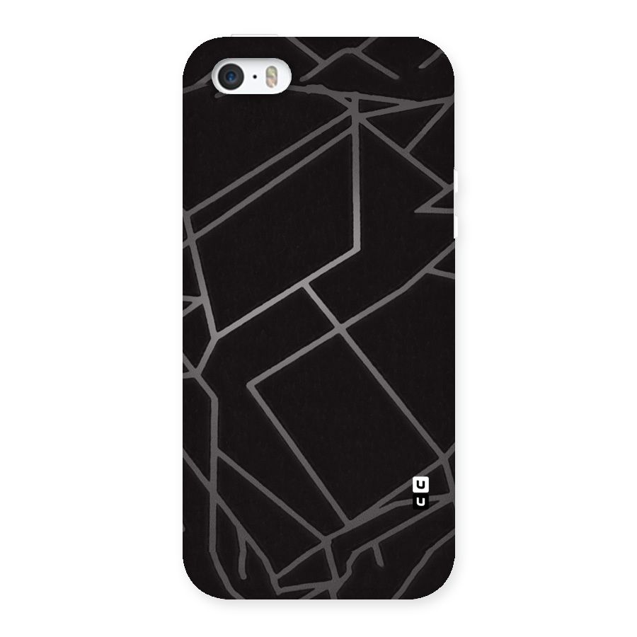 Silver Angle Design Back Case for iPhone SE