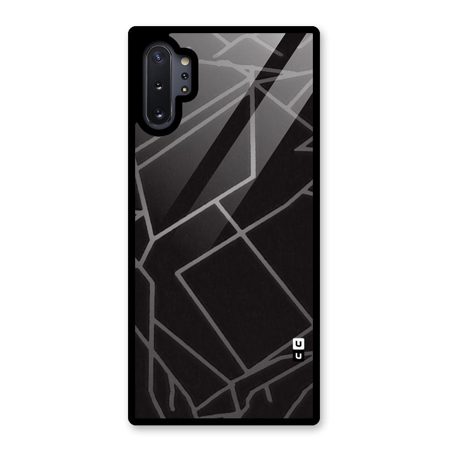 Silver Angle Design Glass Back Case for Galaxy Note 10 Plus