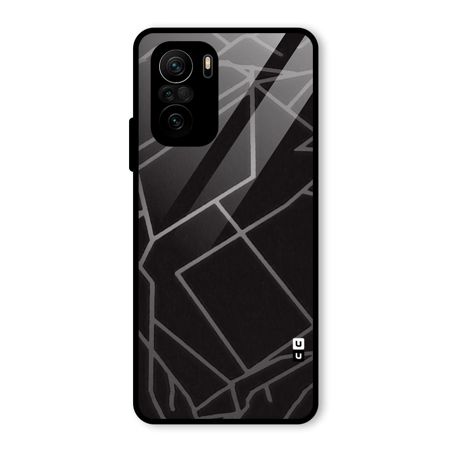 Silver Angle Design Glass Back Case for Mi 11x