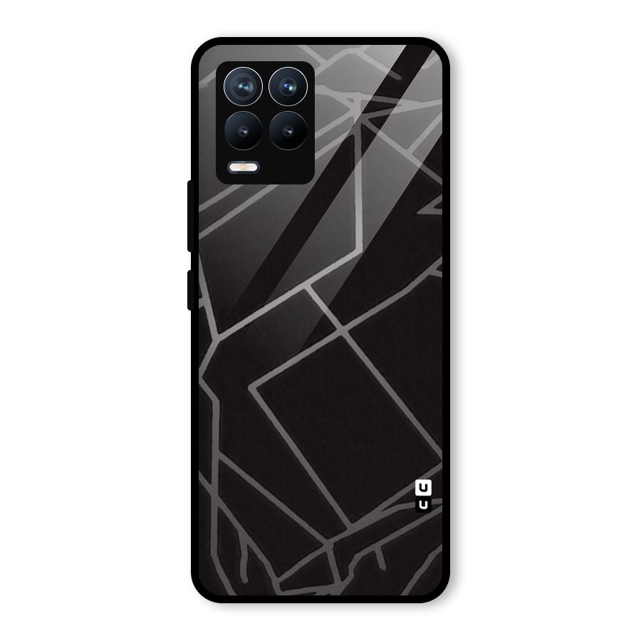 Silver Angle Design Glass Back Case for Realme 8