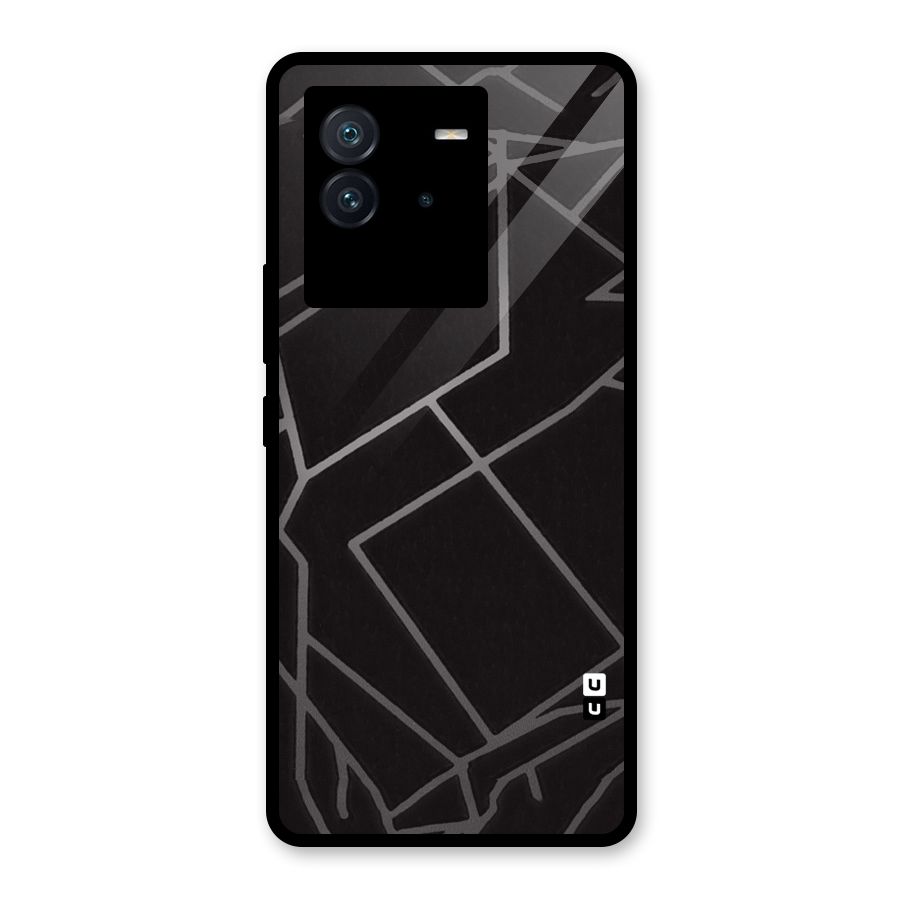 Silver Angle Design Glass Back Case for Vivo iQOO Neo 6 5G