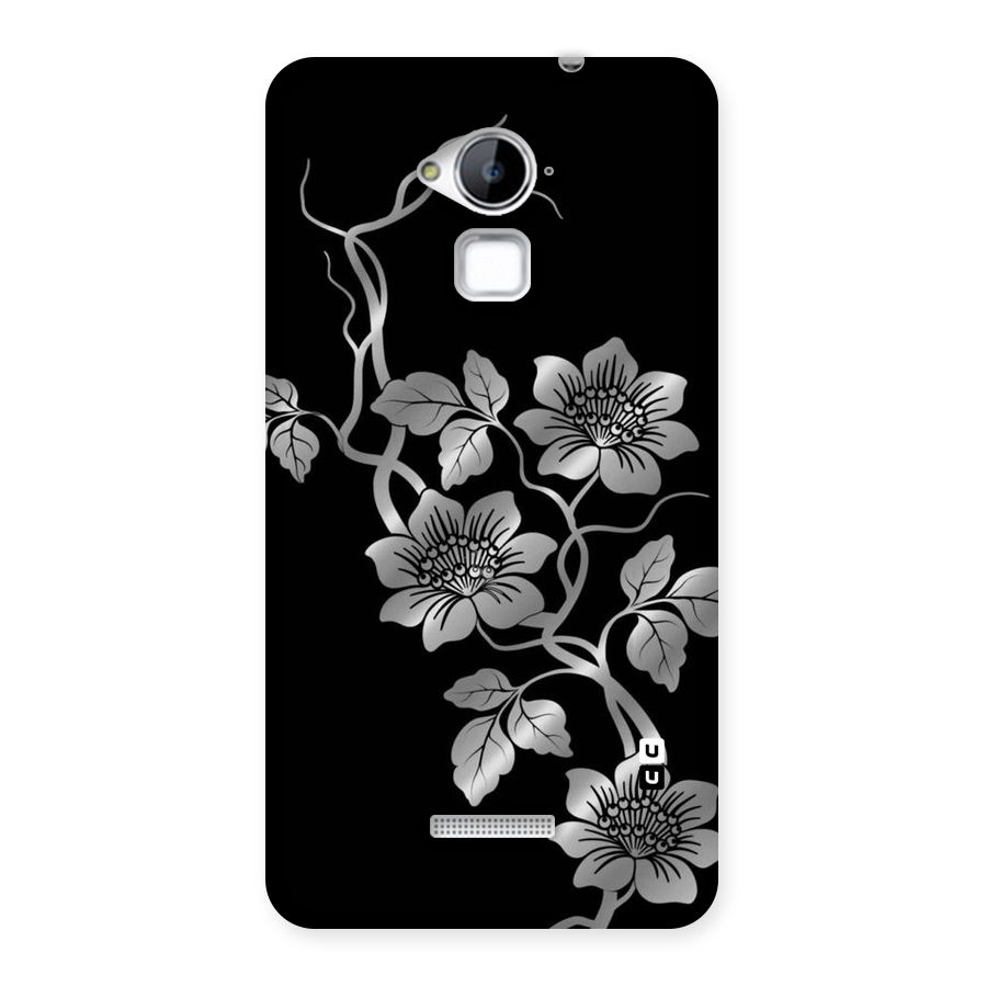 Silver Grey Flowers Back Case for Coolpad Note 3