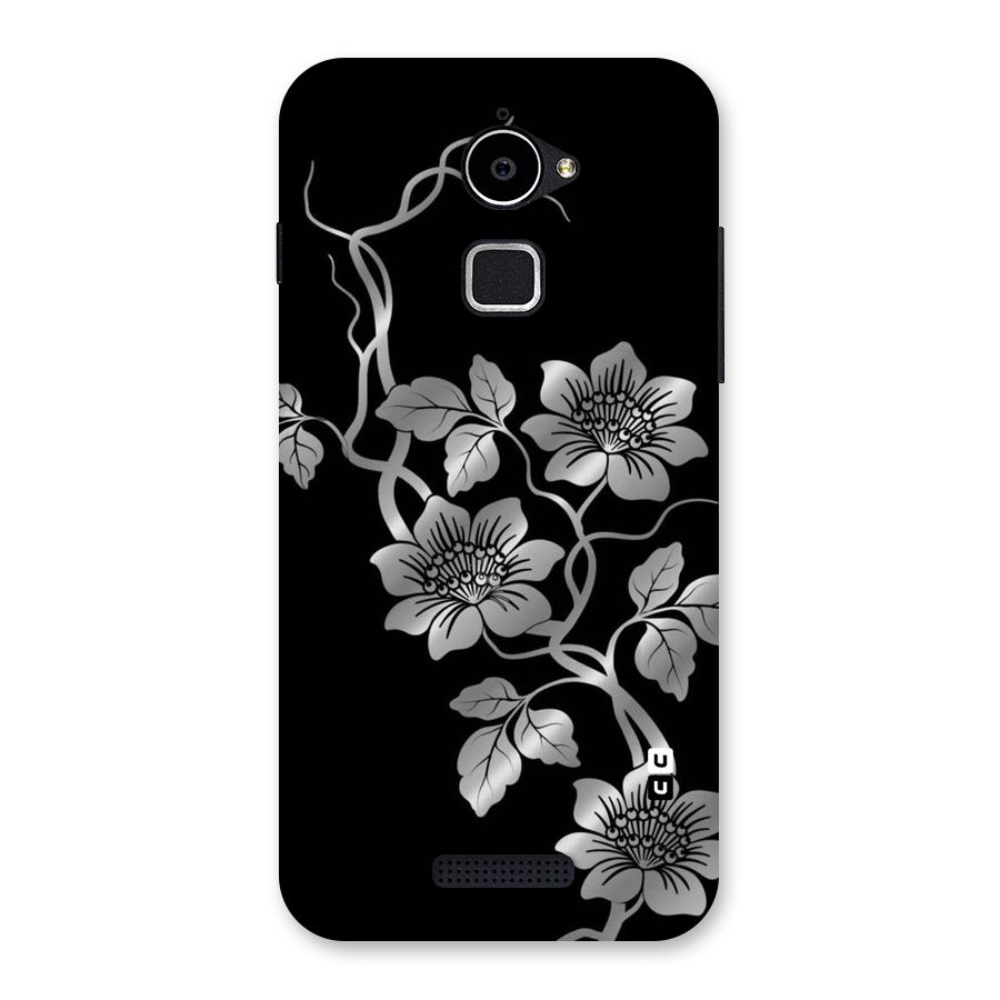 Silver Grey Flowers Back Case for Coolpad Note 3 Lite