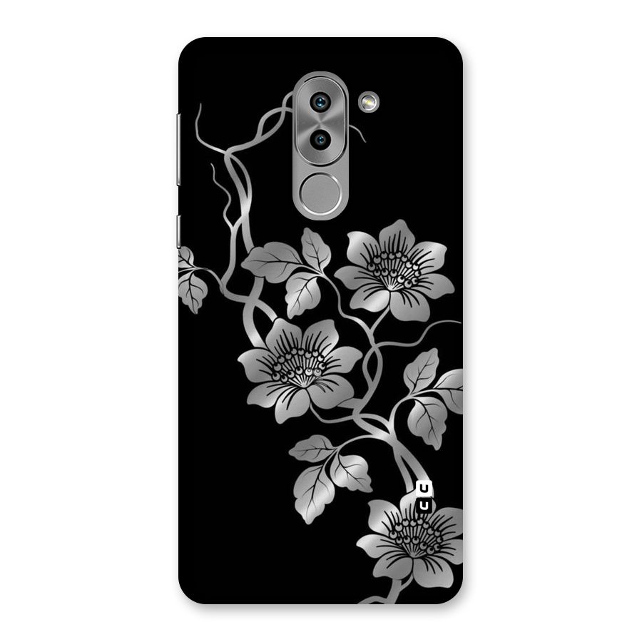 Silver Grey Flowers Back Case for Honor 6X