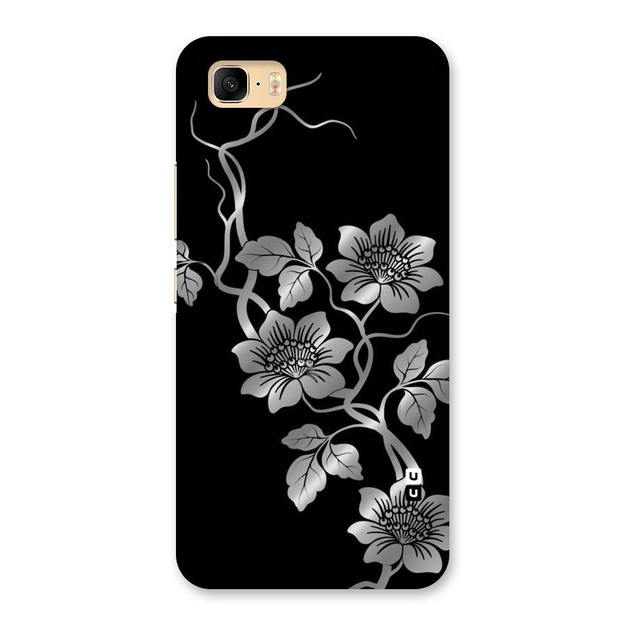 Silver Grey Flowers Back Case for Zenfone 3s Max